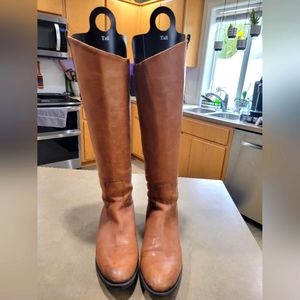 Sam Edelman Women Penny Whiskey Lea Leather Tall Knee Riding Boots size 7M